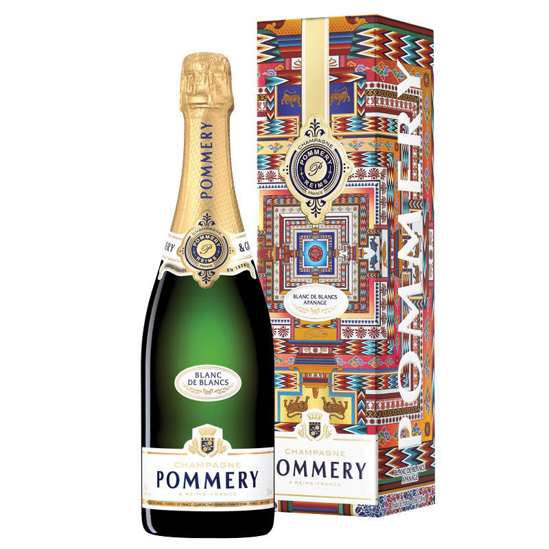 Personalised Pommery Apanage Blanc de Blancs Champagne - Mandala Gift Box