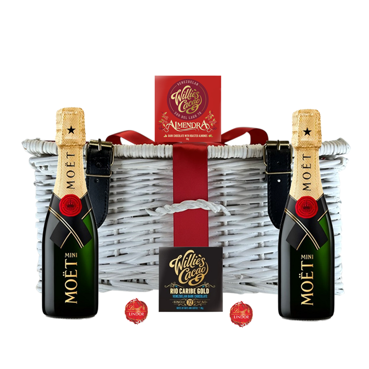 Mini Moet & Artisan Chocolate Hamper
