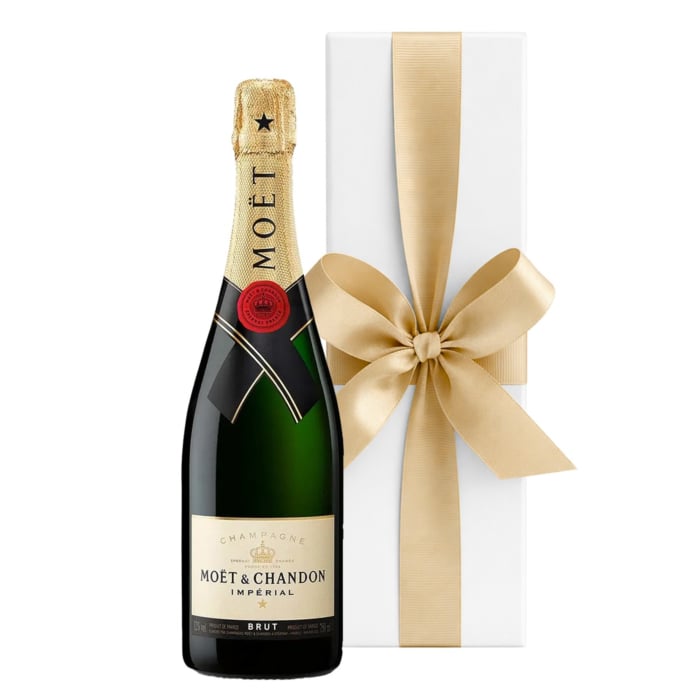 Moet Brut Imperial Champagne - In White Gift Box