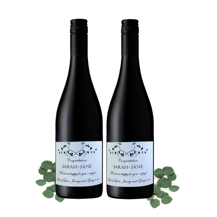 2 Bottles Personalised Cabernet Sauvignon - Wedding Gift