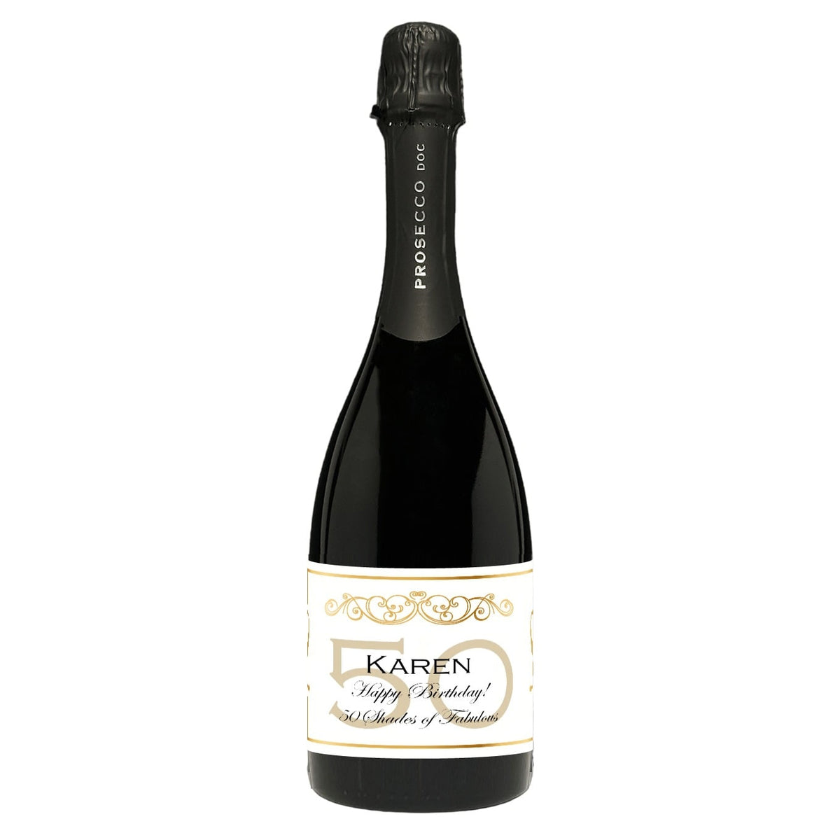Personalised Prosecco Bottle, Classic Cuvée D.O.C.