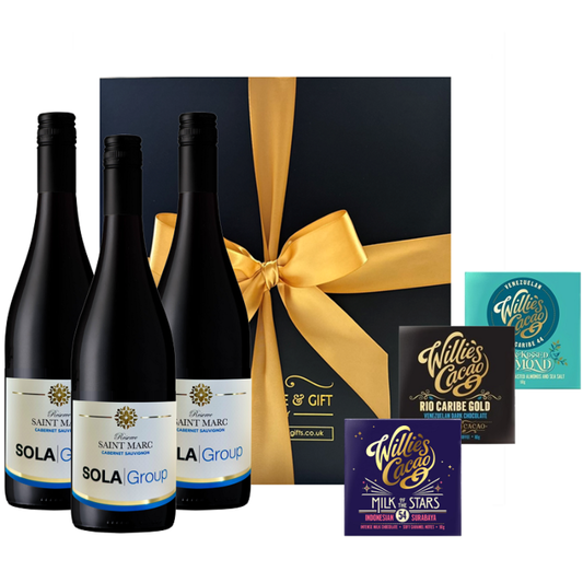 Trio Cabernet Sauvignon & Chocolate Gift Box - Luxury