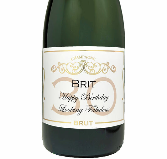 Personalised 30th Birthday Champagne – Baron Fuente Classic Cuvée Brut