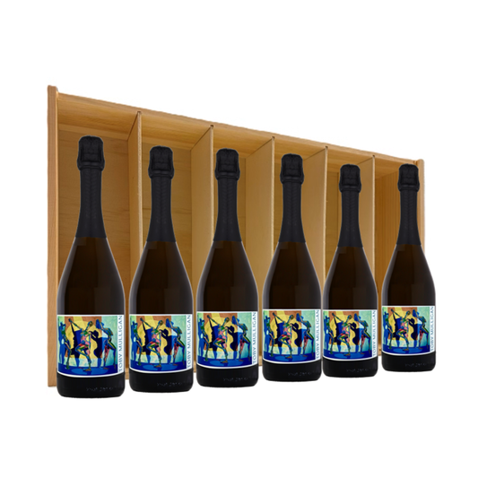 Personalised Prosecco Six-Bottle Gift Case in Wooden Presentation Box