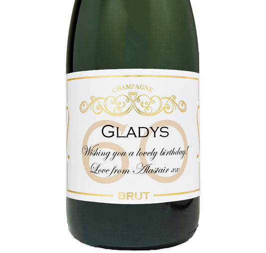 Personalised 60th Birthday Champagne – Baron Fuente Classic Cuvée Brut
