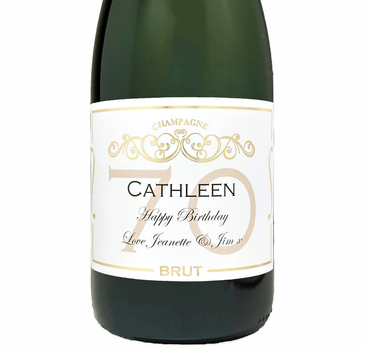 Personalised 70th Birthday Champagne – Baron Fuente Classic Cuvée Brut
