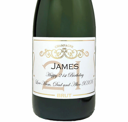 Personalised 21st Birthday Champagne – Baron Fuente Classic Cuvée Brut