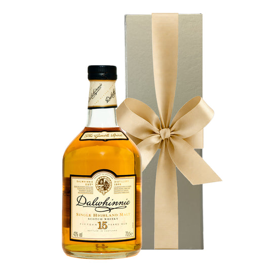 Personalised Dalwhinnie 15 Year Old Whisky - In Gold Presentation Box