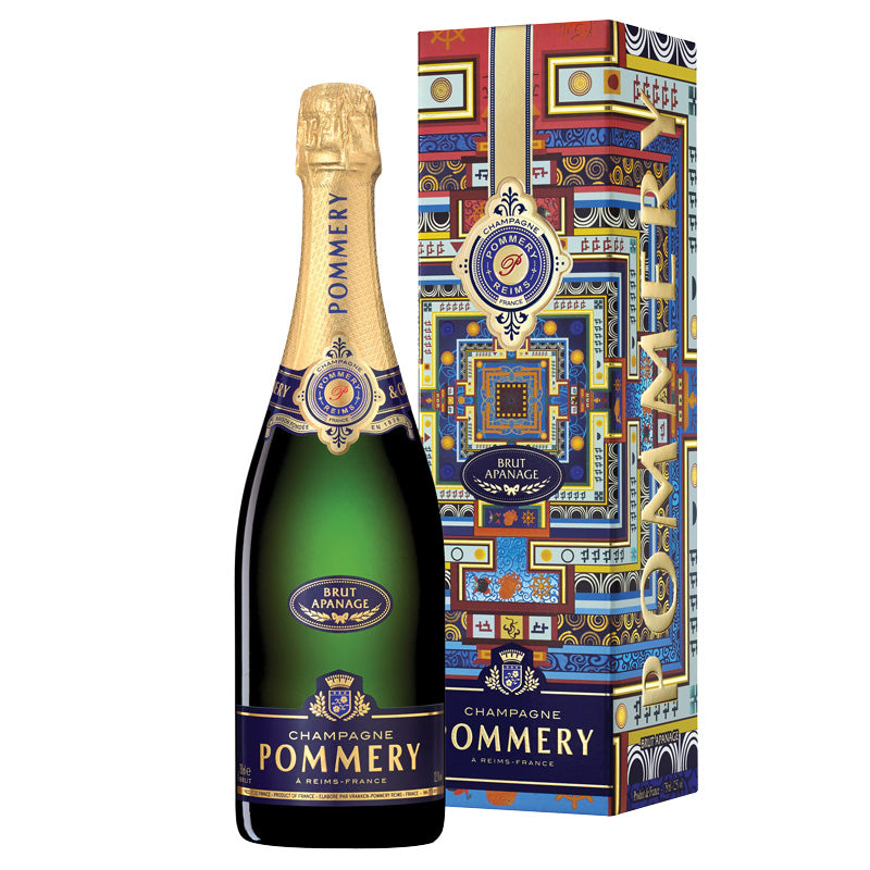 Personalised Pommery Brut Apanage Champagne - Mandala Gift Box