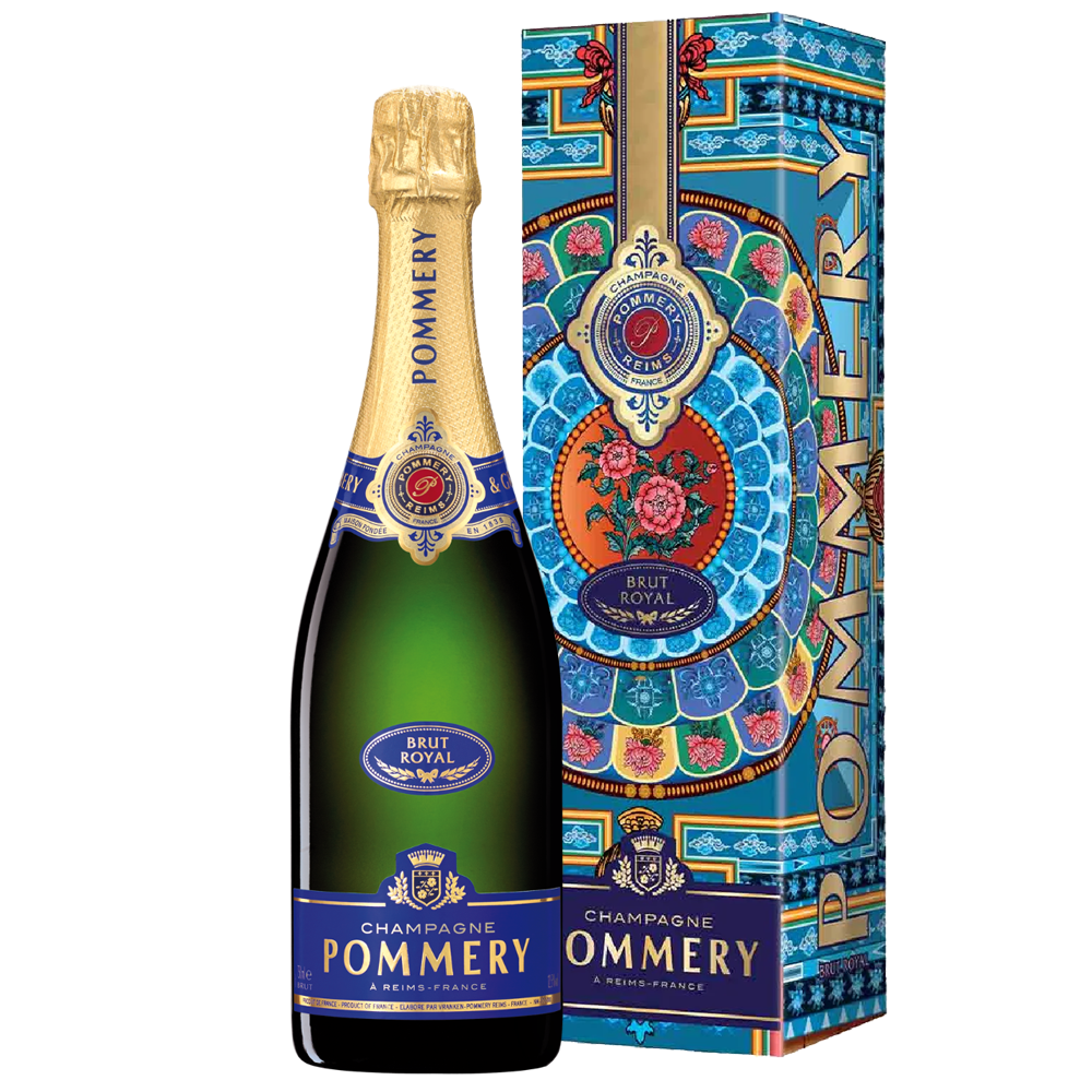 Personalised Pommery Brut Royal Champagne - Limited Edition Gift Box
