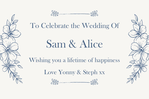 Blue Floral Wedding