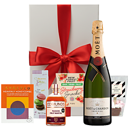 The Luxe Treat Box Champagne Hamper Moet Edition