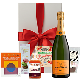 The Luxe Treat Box Champagne Hamper - Veuve Edition