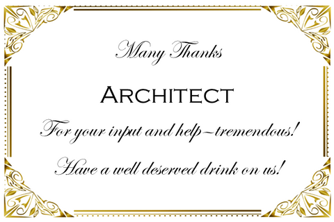 Architect Gold Corner Many Thanks