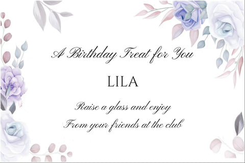 Lilac Roses Birthday Treat