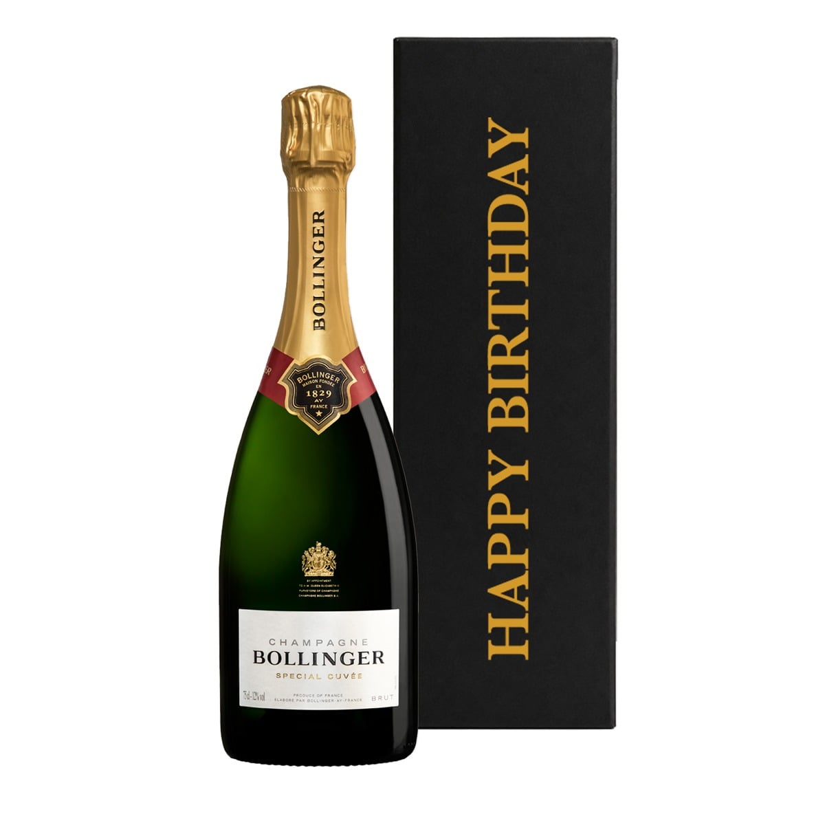 Happy Birthday Bollinger Gift - In Black Gift Box