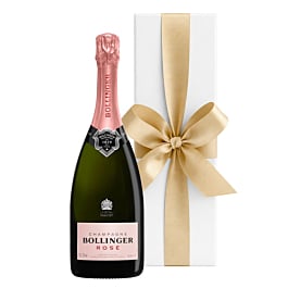 Bollinger Rosé Champagne in White Gift Box