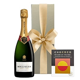 Bollinger Special Cuvée Champagne with Colombian Coffee Chocolate in Gold Gift Box