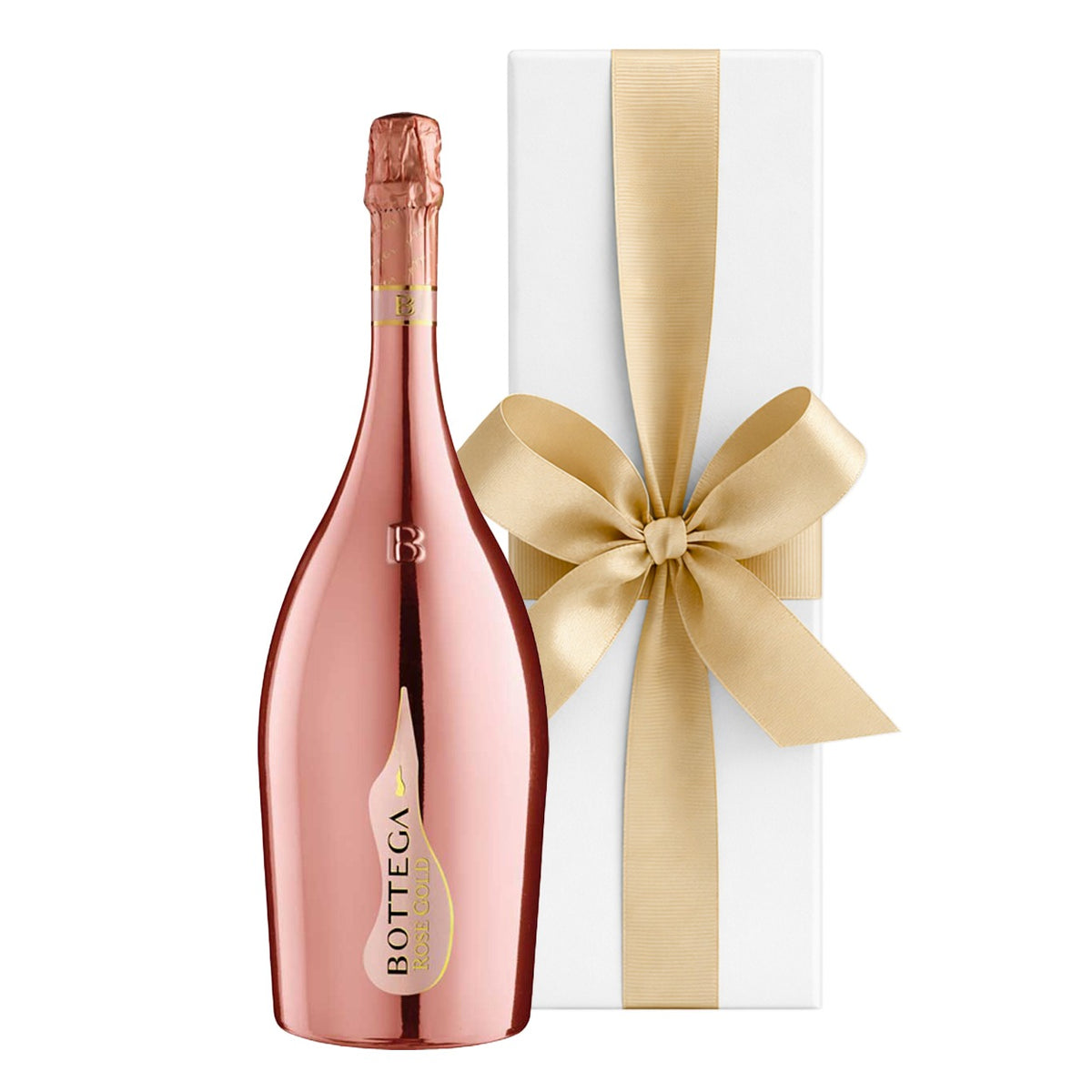 Bottega Rose Gold Prosecco, White Gift Box