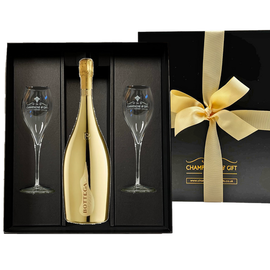Bottega Gold Prosecco & Flutes Gift Set