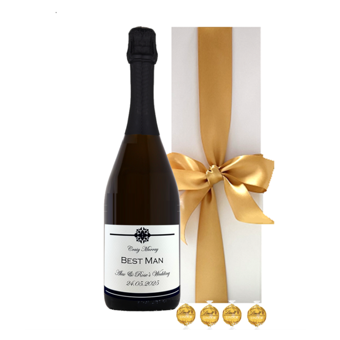 Personalised Best Man Prosecco Bottle Gift