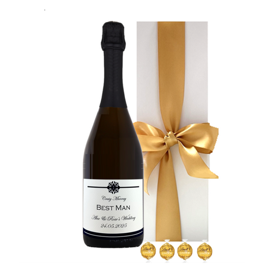 Personalised Best Man Prosecco Bottle Gift