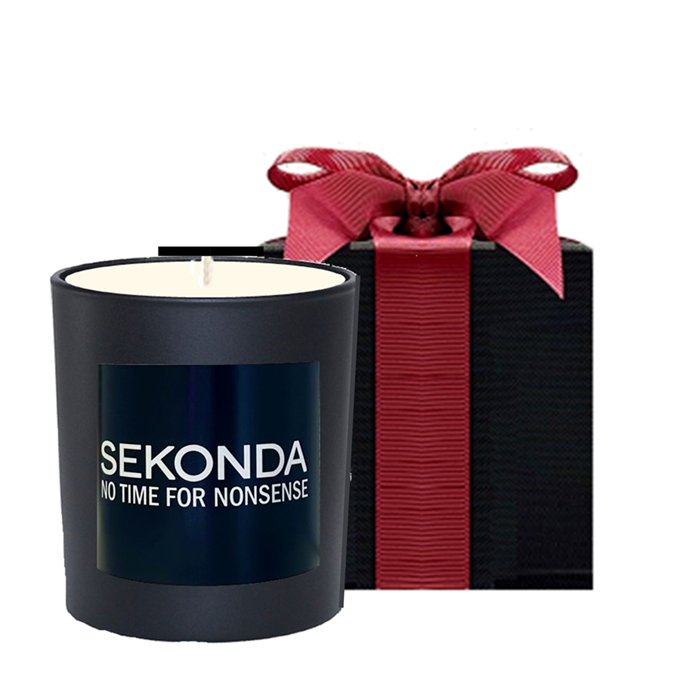 Corporate Branded Scented Candle - Cedarwood & Jasmine, Black Gift Box (Copy)