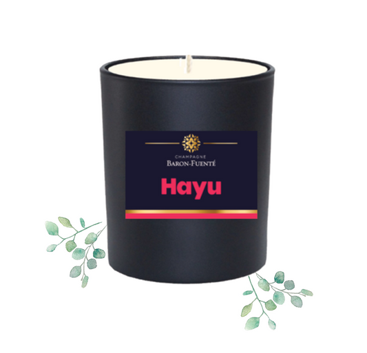Corporate Branded Scented Candle - Cedarwood & Jasmine, Black Gift Box