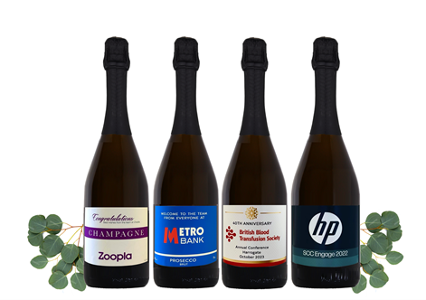 Corporate Branded Prosecco, Classic Cuvée - Your Logo On Corporate Prosecco