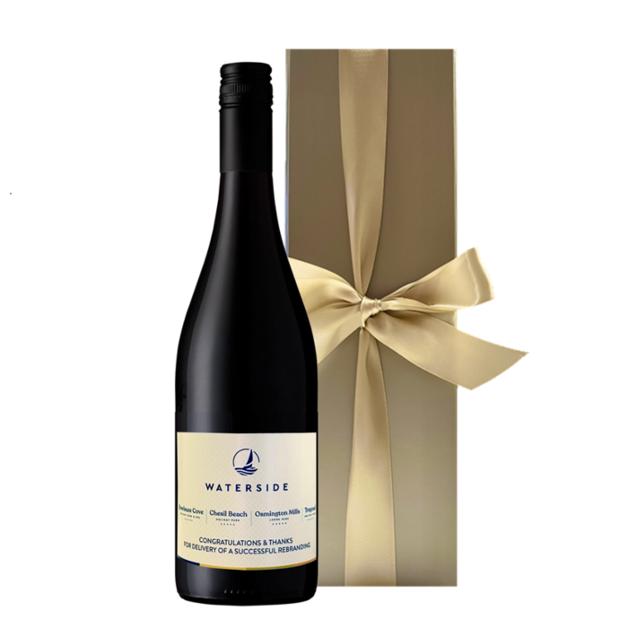 Branded Cabernet Sauvignon Red Wine in Gold Gift Box