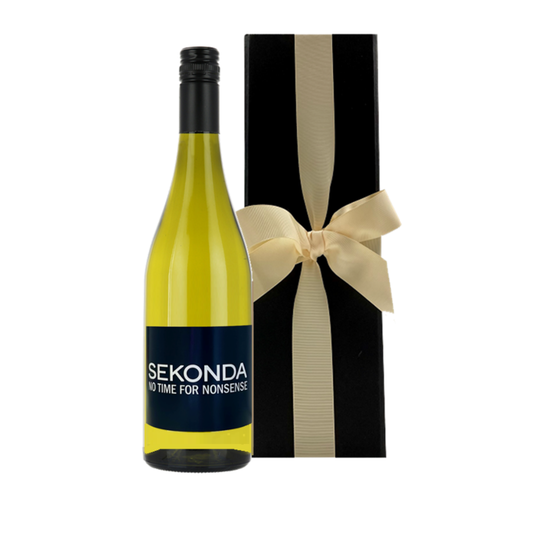 Branded Sauvignon Blanc White Wine in Black Gift Box