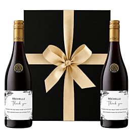 Duo Personalised Cabernet Sauvignon - Black Gift Box