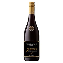Branded Cabernet Sauvignon red wine bottle with custom label