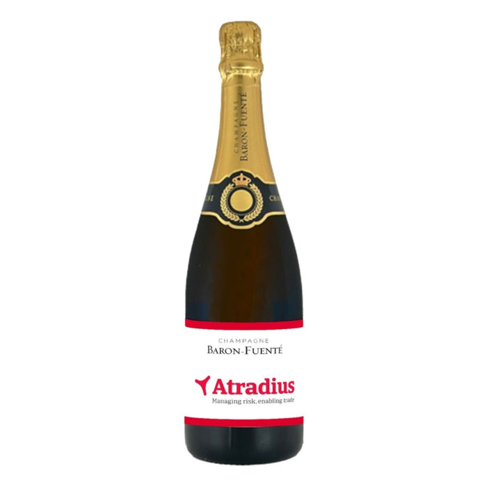 Corporate Branded Champagne, Signature Grande Réserve Brut with company logo label
