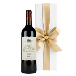 Personalised Chateau Lamartine Malbec - White Gift Box