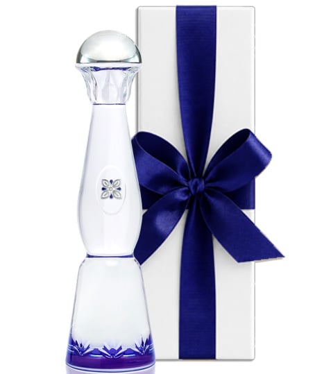 Clase Azul Plata ultra premium tequila in its crystal-clear decanter with silver-toned logo, a luxury tequila gift