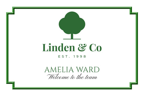Company Logo Green Frame