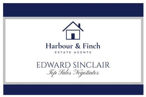 Company Logo Navy Border