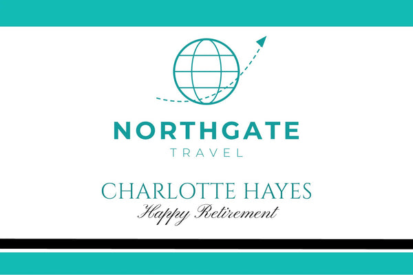 Corporate Champagne label branded with your logo between teal bars and a black stripe, name and strap line