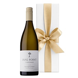 Dog Point Sauvignon Blanc Marlborough wine in a white presentation box
