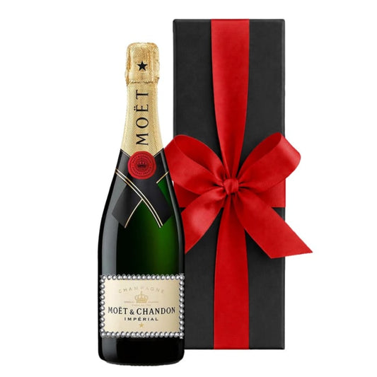 "Elegance Sparkle" Moet Brut Imperial Champagne - Adorned With Crystal Gems