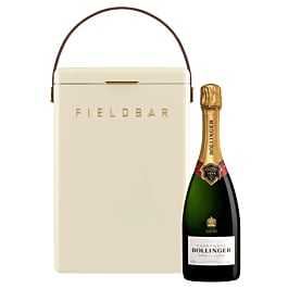 Bollinger Special Cuvee Champagne with Fieldbar 10L drinks cooler in Safari White