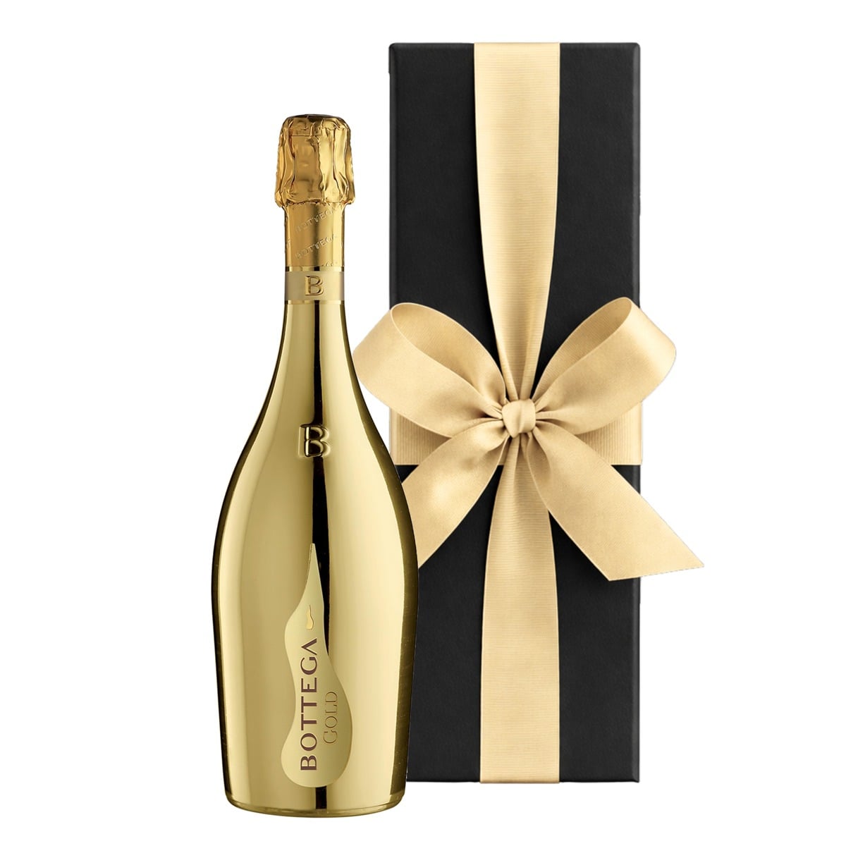 Bottega Gold Prosecco in a Black Gift Box