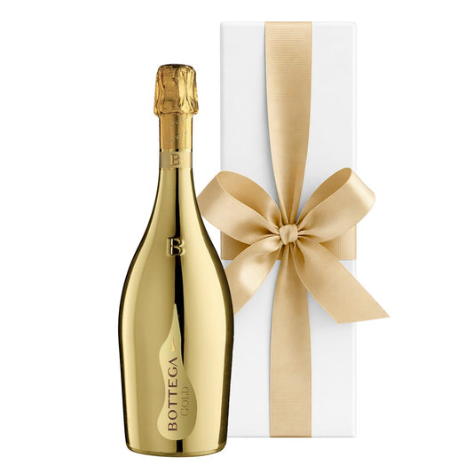 Bottega Gold Prosecco in a White Gift Box