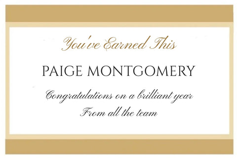 Gold Frame You've Earned This