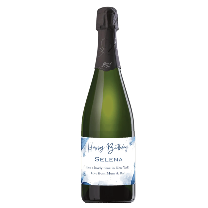Personalised Grand Cru Blanc de Blancs Champagne bottle