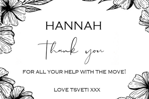 Hannah Thank You