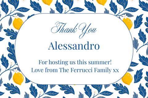 Alessandro Lemon Grove Thank You