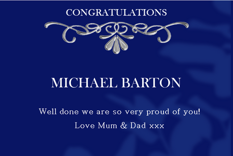 Michael Barton Navy Congratulations