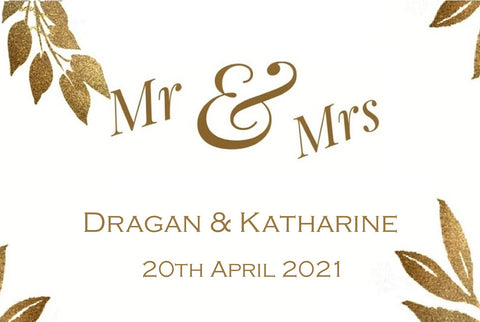 Dragan & Katharine Gold Leaf Wedding